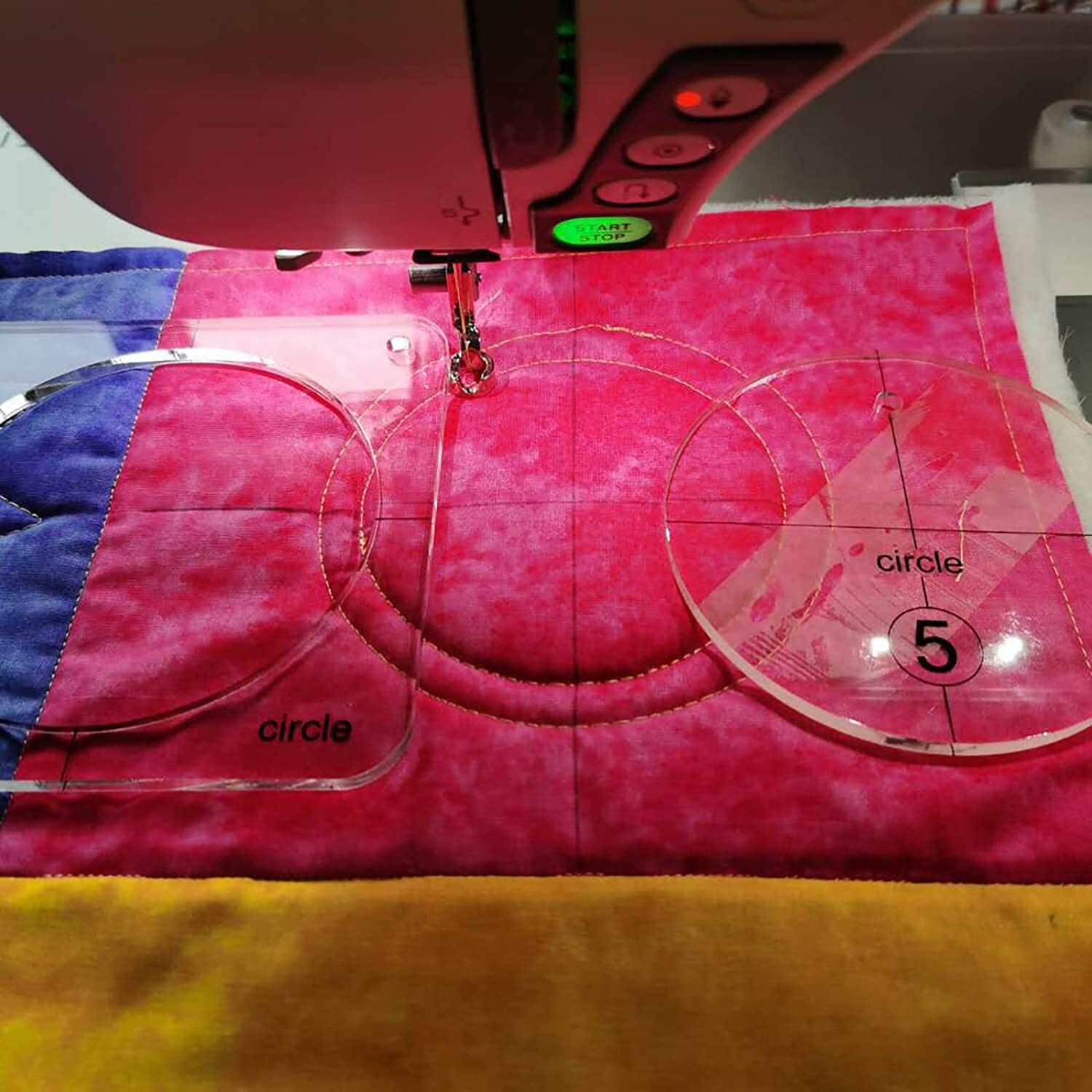 Free Motion Quilting Template Series 5 for Domestic Sewing Machine