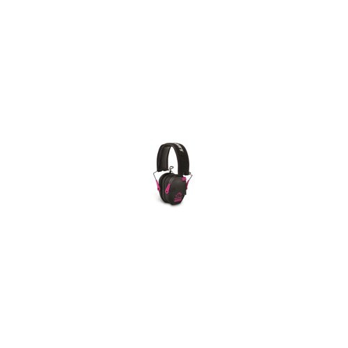 Walkers Razor Slim Electronic Shooting Range Earmuffs Glasses (Black Pink)
