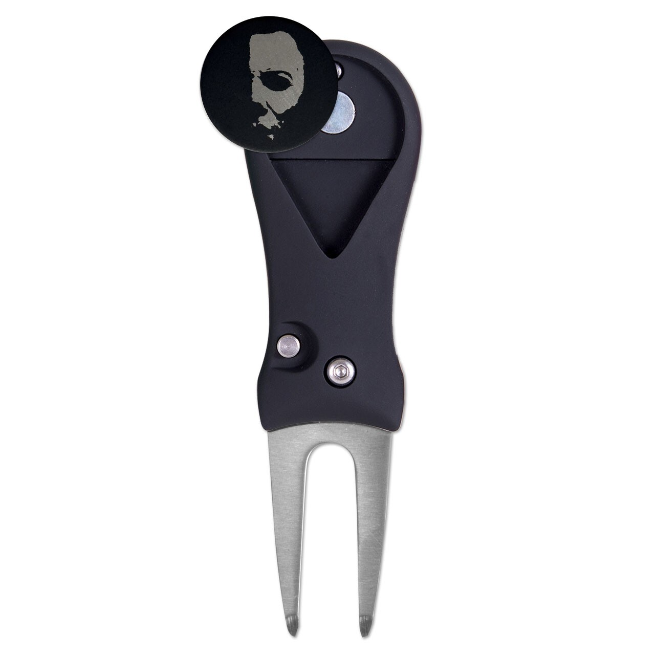 Halloween Michael Myers Horror Golf Ball Marker + Switchblade Divot Tool  Laser