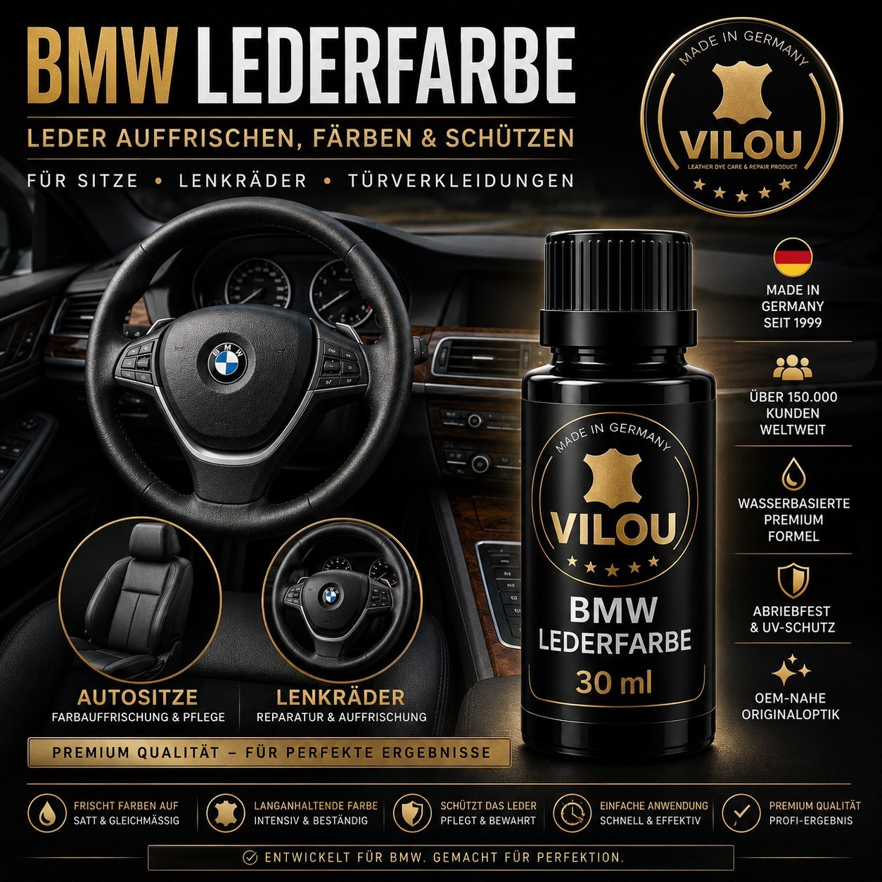 30ml BMW leather color coloration cuir cor do couro color del cuero by "Vilou"