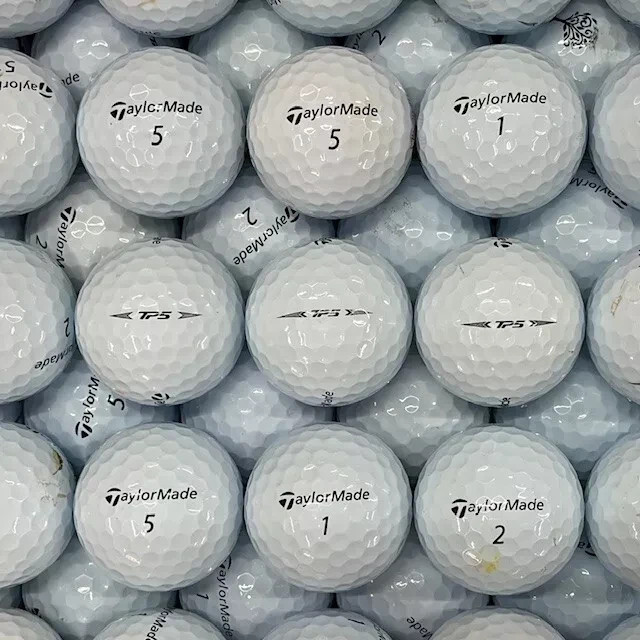 50 TaylorMade TP5 Used Golf Balls 3A Good Condition FREE SHIPPING