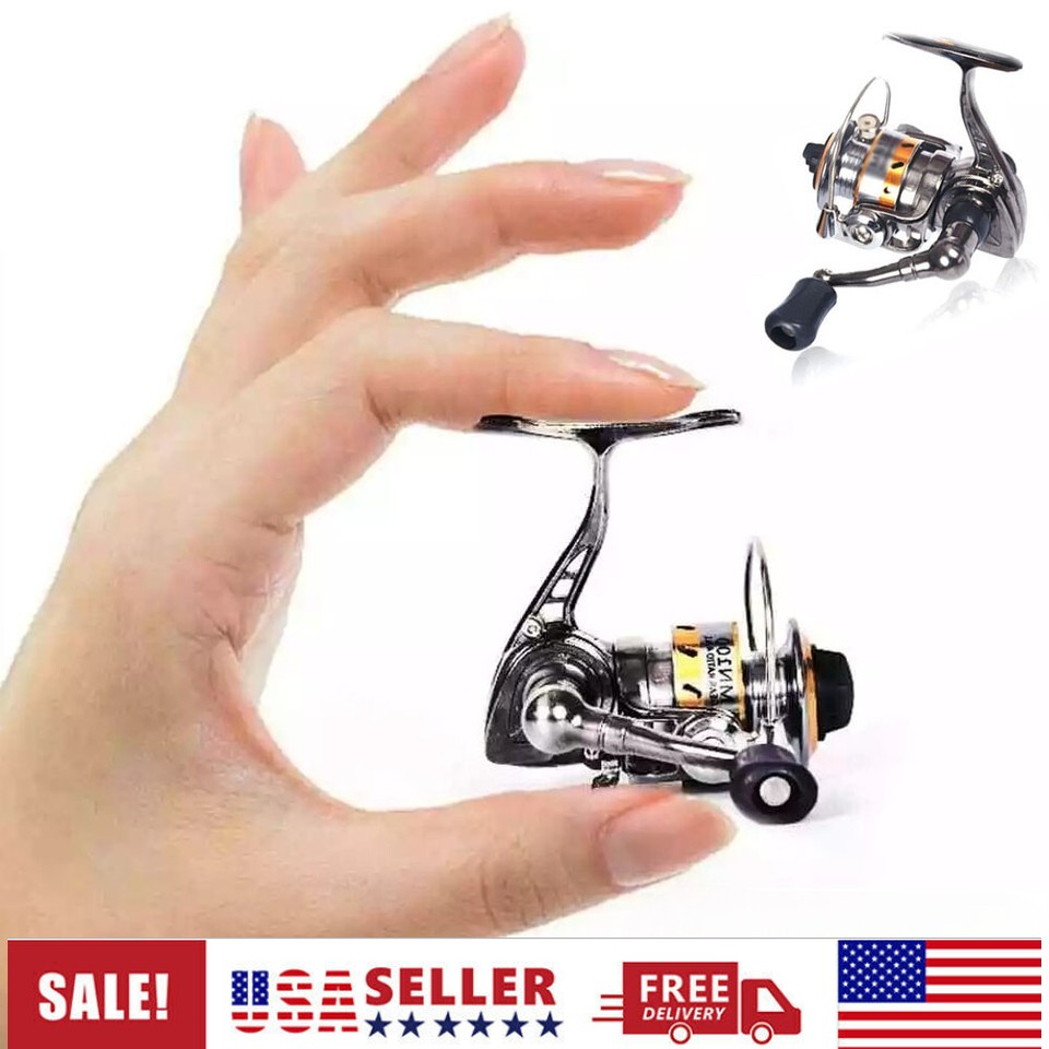 POWER Full Metal Mini Small Spinning Reels Carp Raft Fishing Wheel Fish Gear