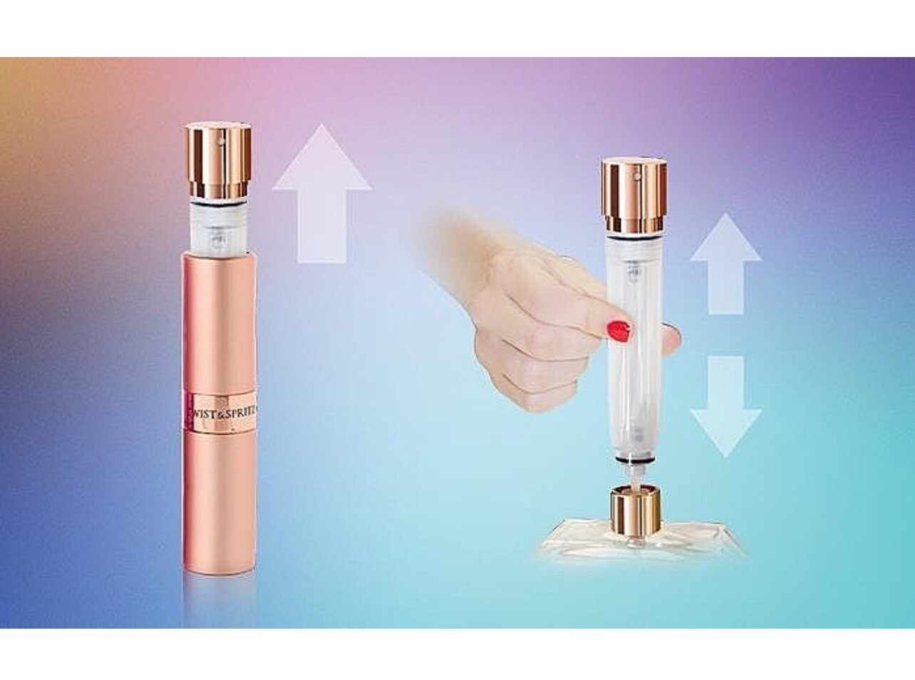 Twist And Spritz Atomizer-“Lavender/Lilac Color”8 Ml-100 Sprays-(NEW IN BOX)