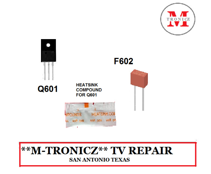 Q601 +  2.5AMP FUSE  +  COMPOUND FOR  BA3AU0F0102 3 BA3AU0F0102 2 LF501EM5F  DS1