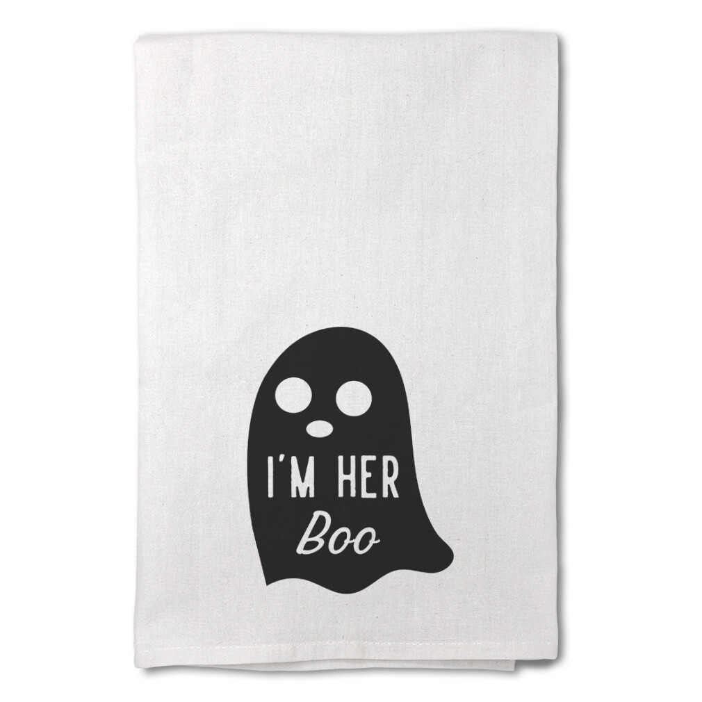Decor Flour Kitchen Towels I Am Her Boo Halloween Cleaning Supplies Dish Towels