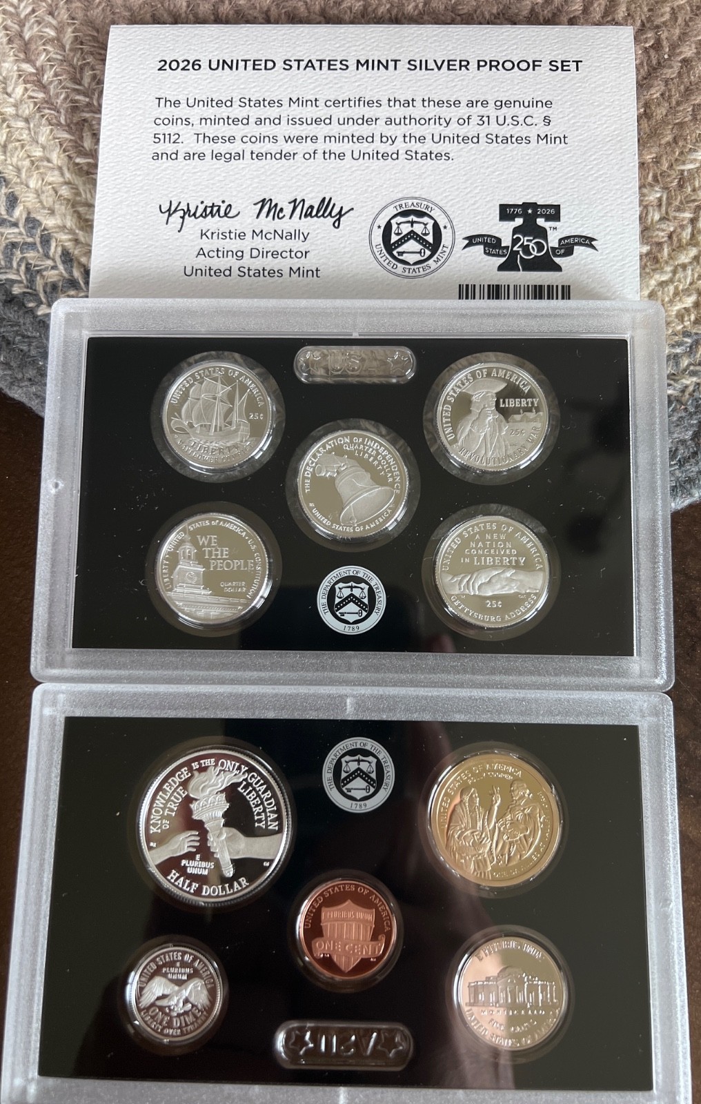 2026 * 1776 S Proof Silver Mint Set Dual Dates 26RH * SEALED MINT BOX *