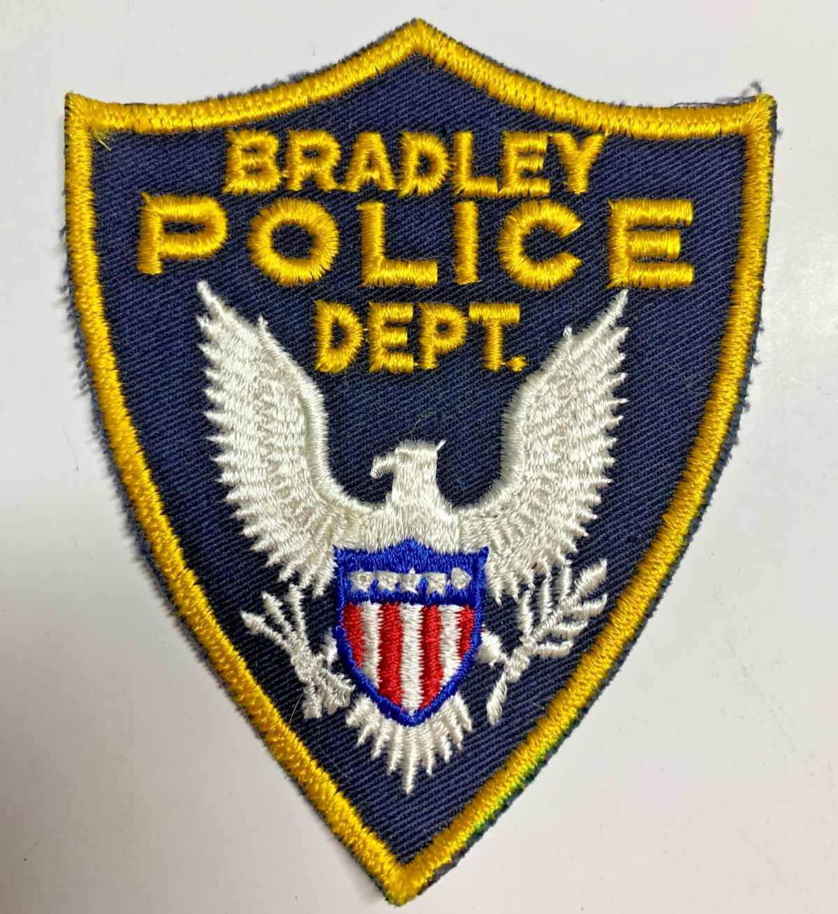Bradley Illinois Police Department cheesecloth backing patch