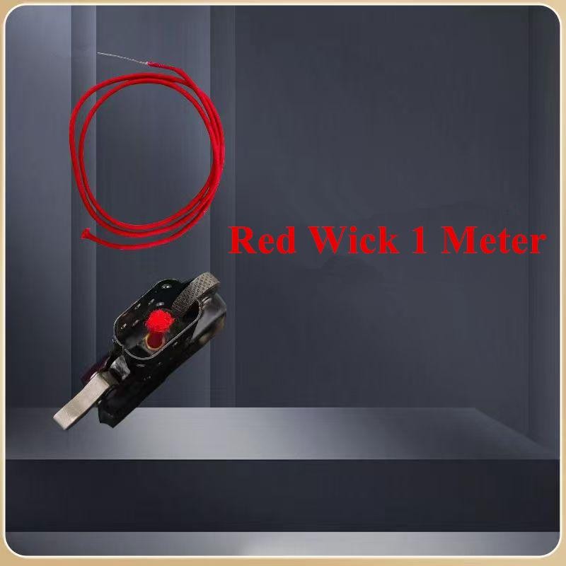 100cm Red Cotton Wick with Needle for Zippo Zorro Petrol Lighter Repair