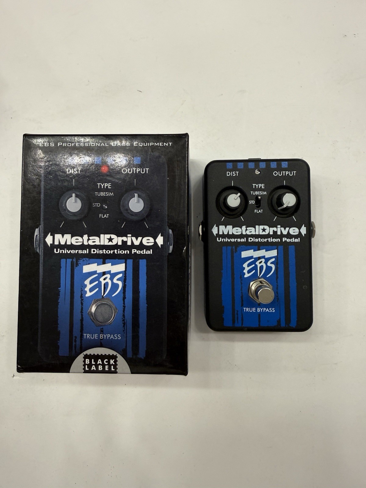 EBS Metaldrive Metal Drive Universal Distortion Guitar Effect Pedal + Box