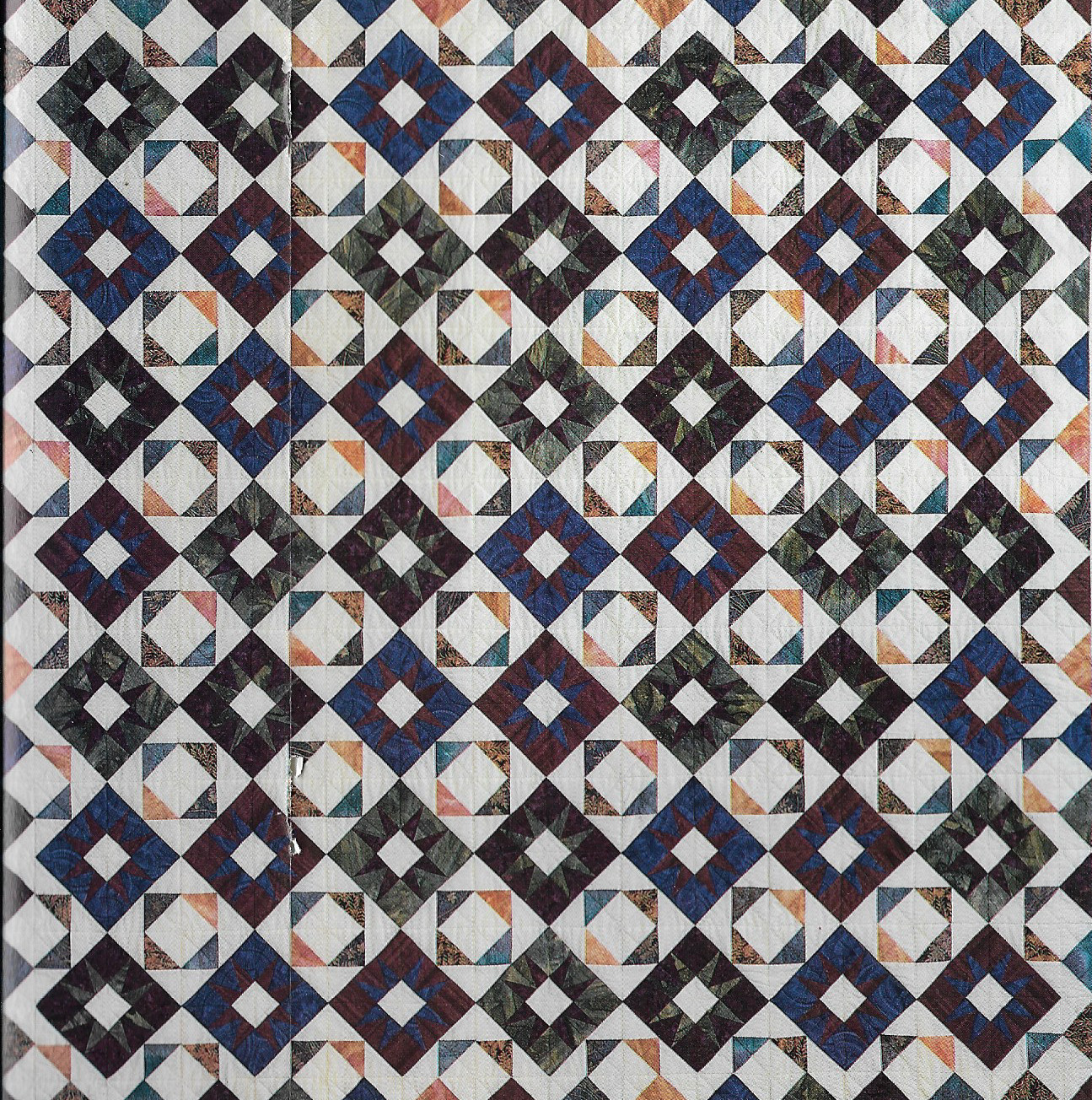 Desert Snowfall Quilt quilting pattern instructions