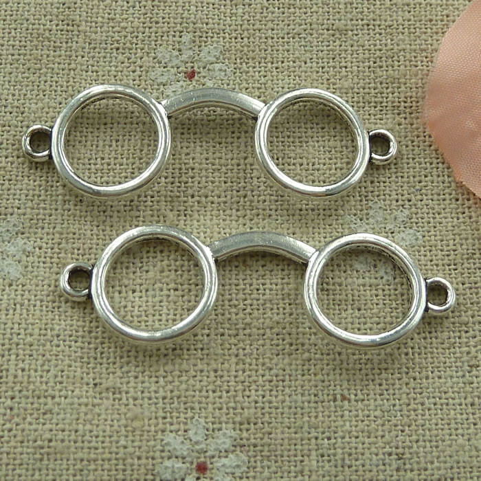 Free Ship 80 pcs tibetan silver eyeglass connectors 47x15mm L-2769