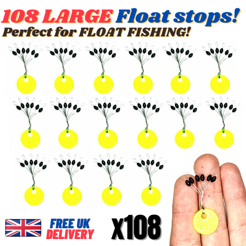 Large Float Stops Line Stoppers Beads Rubber Rig Buffer Sliding Grippa Fishing