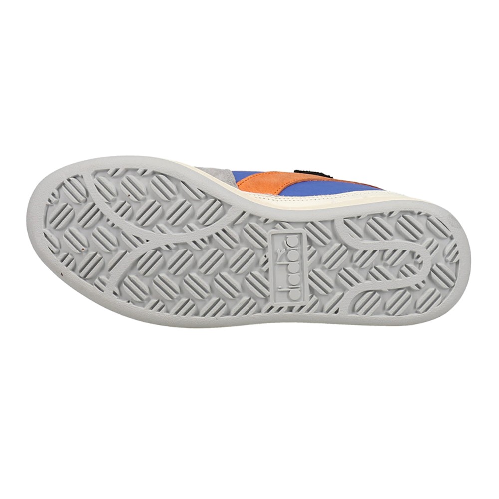 diadora Mi Basket Row Cut Milk Breakfast Lace Up Mens Grey, Multi Sneakers Casu