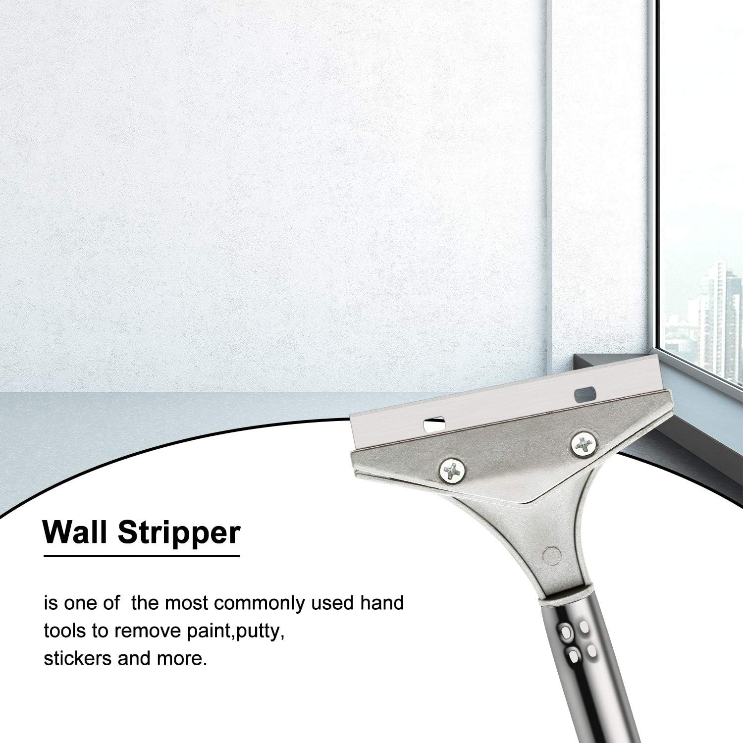 Mudder 4 Inch Razor Blade Scraper Tool Wallpaper Floor Tile Paint Removal Smooth
