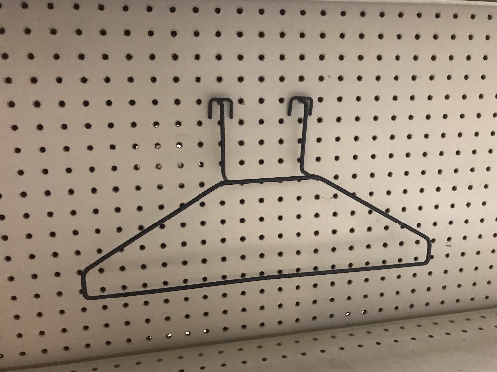 Peg Board Shirt Jacket Display Rack Holder. Retail Clothing Sales. 17” Lot Of 5