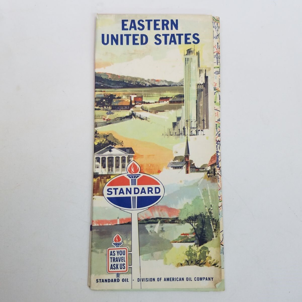 Vtg Standard Oil Southeastern United States Road Highway Map Probably 1970s