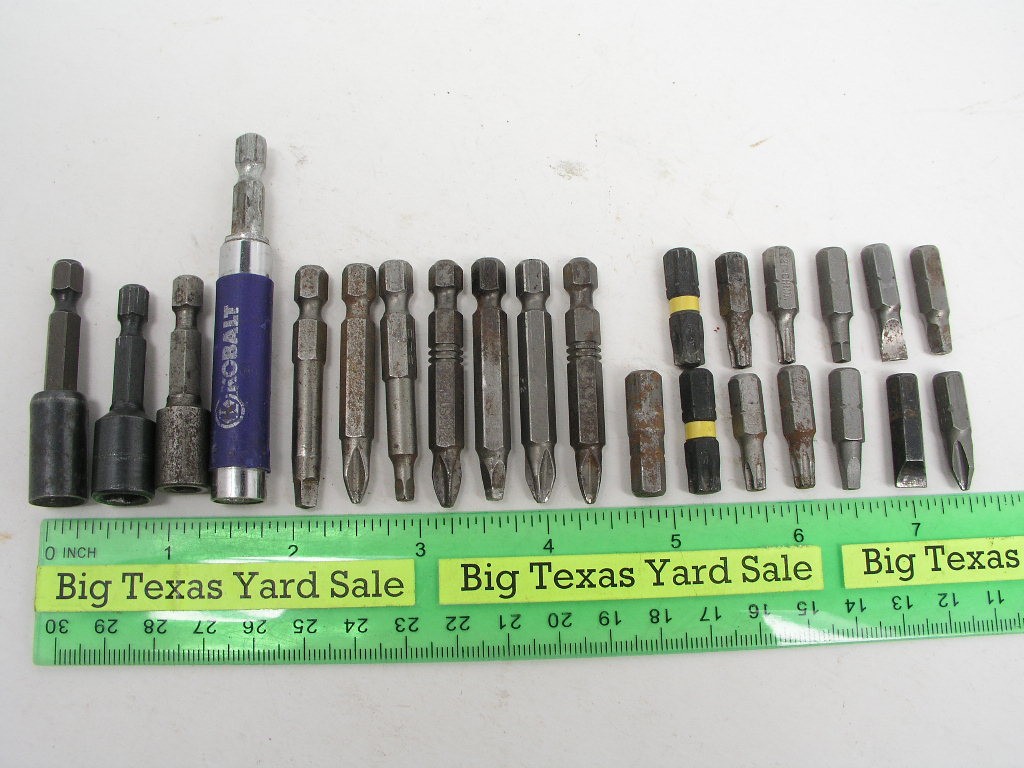 24pc 1/4" Hex Drive Bit Lot