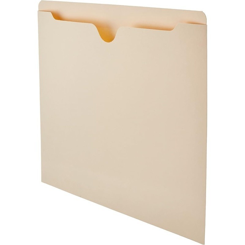 100 Pack Manila File Jackets Letter Size Document Holders Secure Storage New