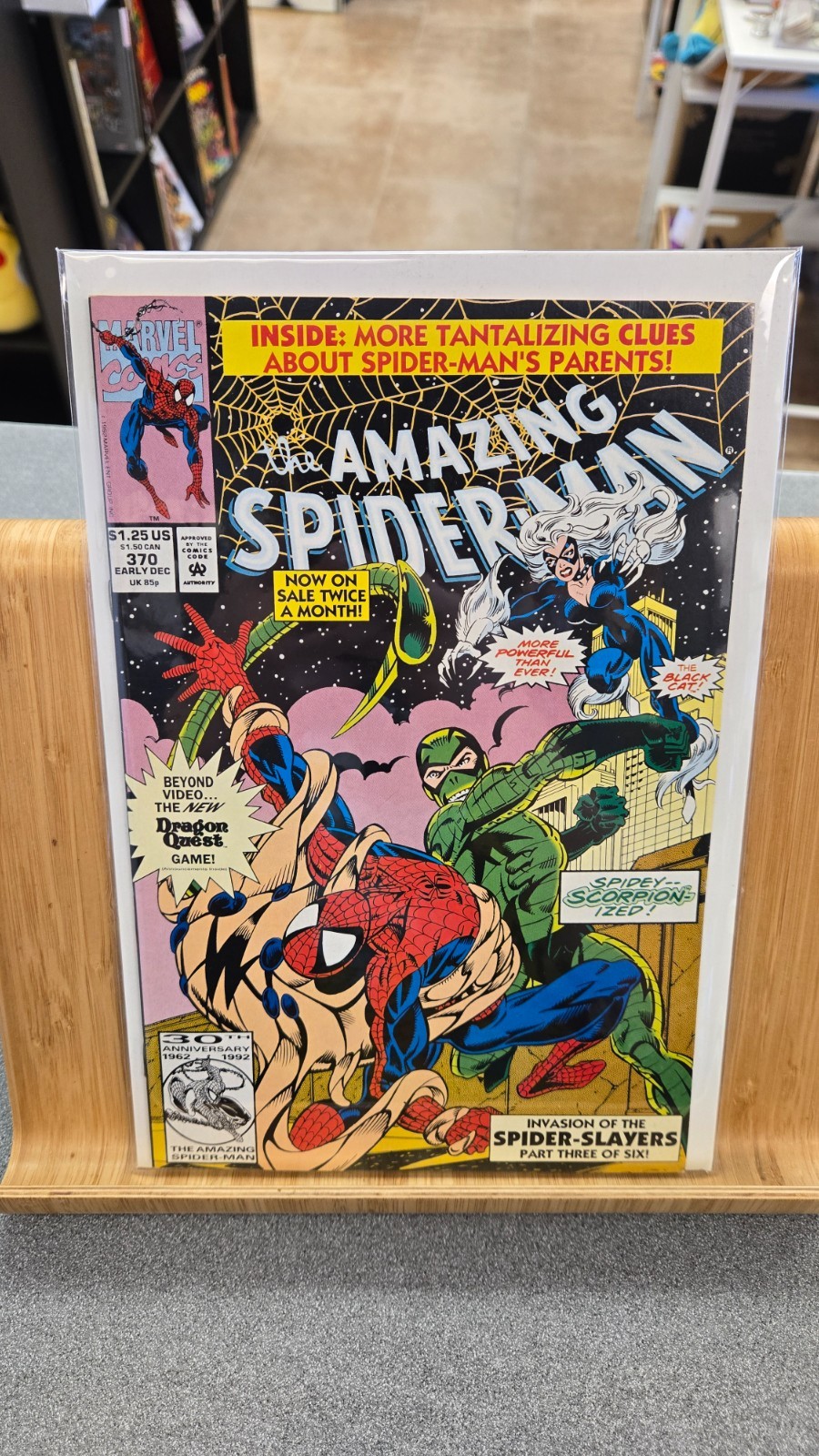 AMAZING SPIDER-MAN #370 VF+ NM- COMIC BOOK 1992