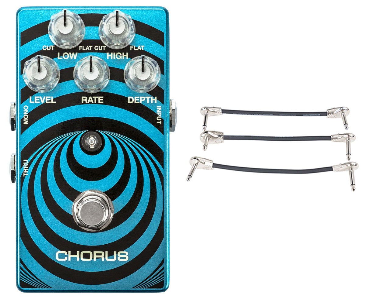 MXR WA38 Wylde Audio Chorus Pedal + Gator Patch Cable 3 Pack