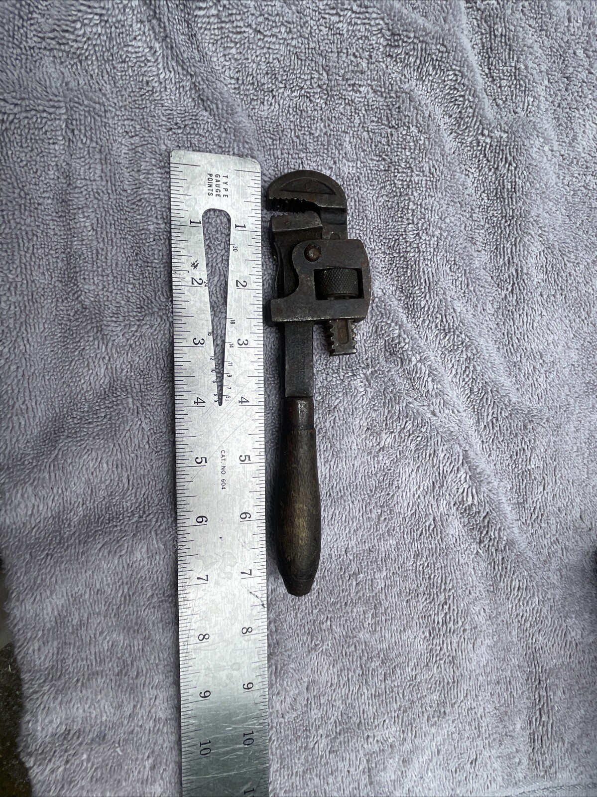 Monkey Wrench Wood Handle 7”