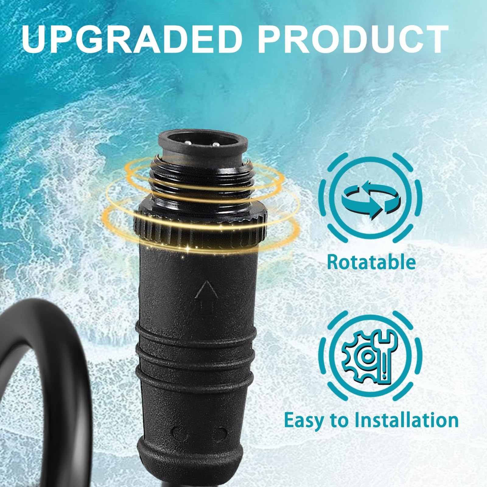 EVRBUL Engine Interface Cable NMEA2000 Network Connection with Black