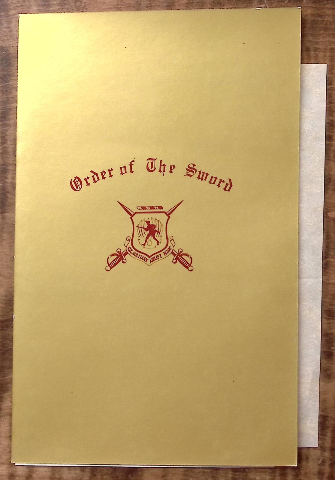 1969 US AIR FORCE ORDER OF THE SWORD DINNER BRIG GEN WILLIAM V McBRIDE Z5192