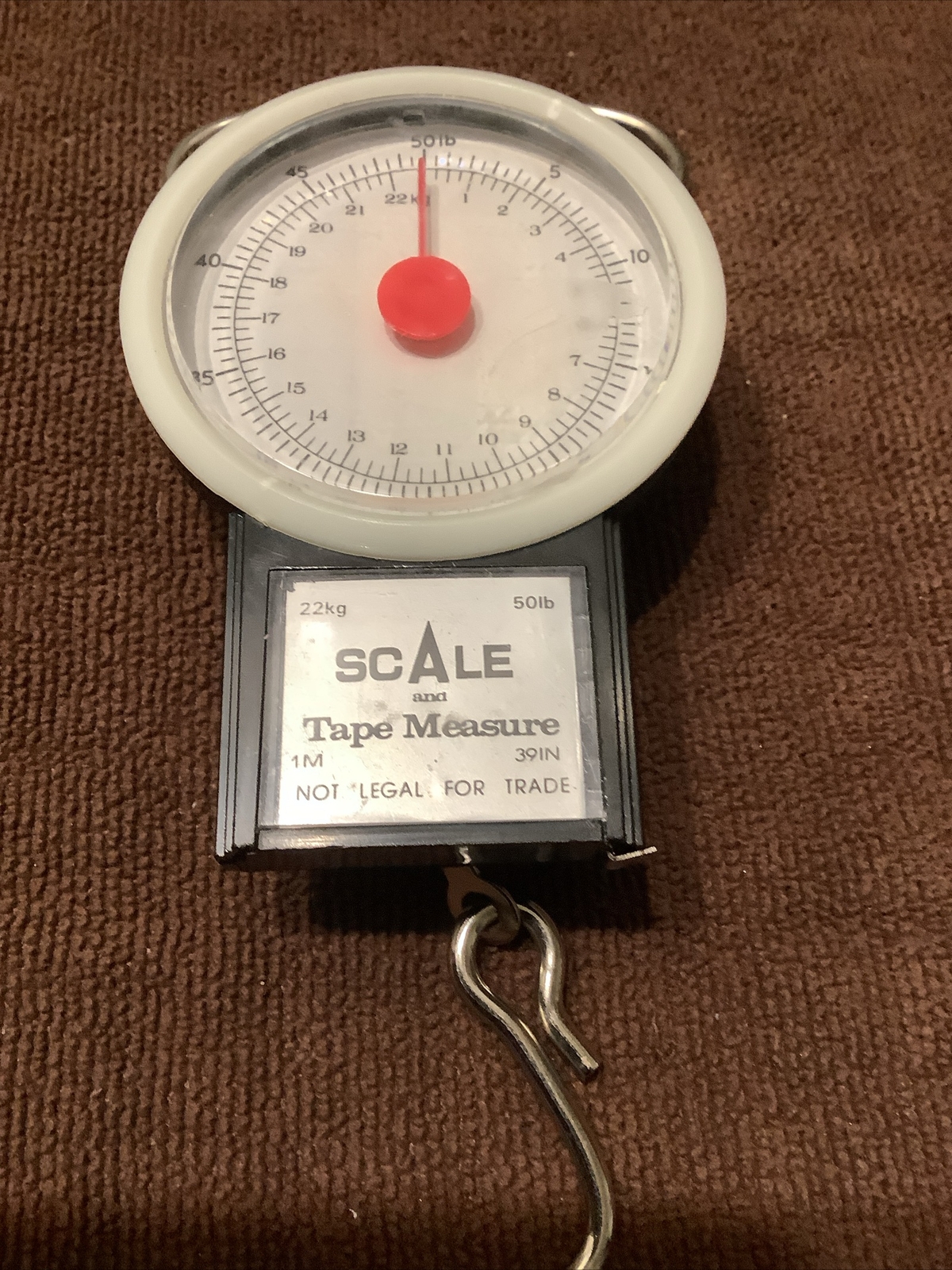Laker RFS2 Fisherman’s Scale -40" Tape Measure and to 50 Pound Scale Vintage New