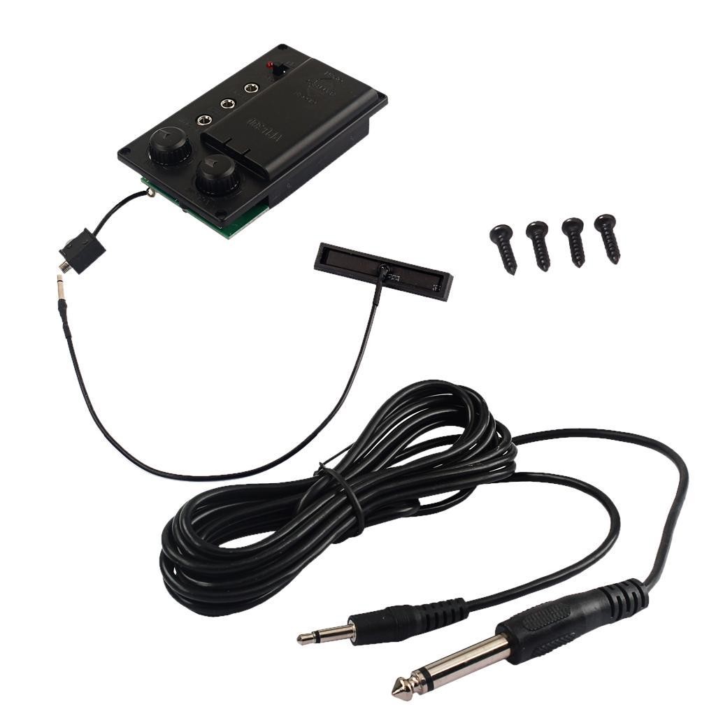 EQ Preamp Pickup Piezo B60 4/4 Electronic Violin Parts Electric Violin Parts