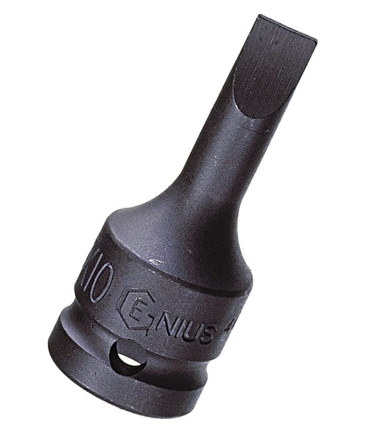 Genius Tools 1/2" Dr. 2.5 x 14.0mm Slotted Impact Bit Socket, 76mmL (CR-Mo) -...