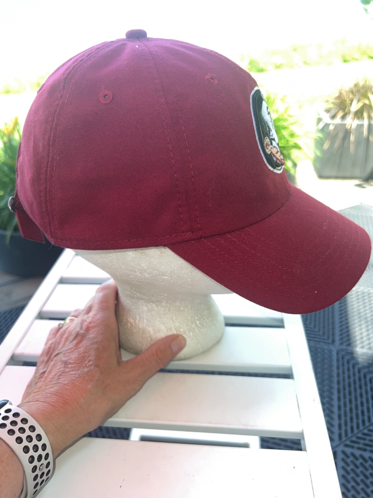 Florida State New Era Red Hat Cap with LogoStrap Buckle EUC