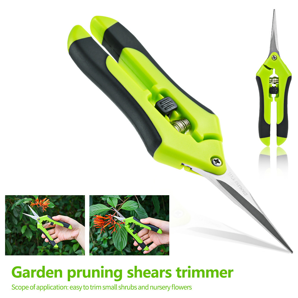 Gardening Scissors Stainless Steel Pruning Shears Trimming Fruit Harvest Cutter