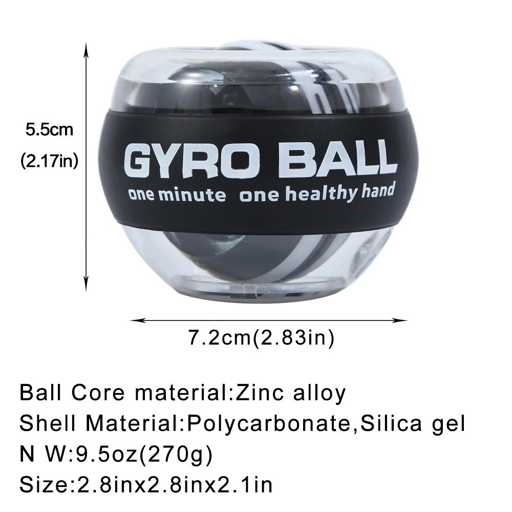 Wrist Gyro Ball Power Trainer Self-Starting Arm Forearm Strength Device