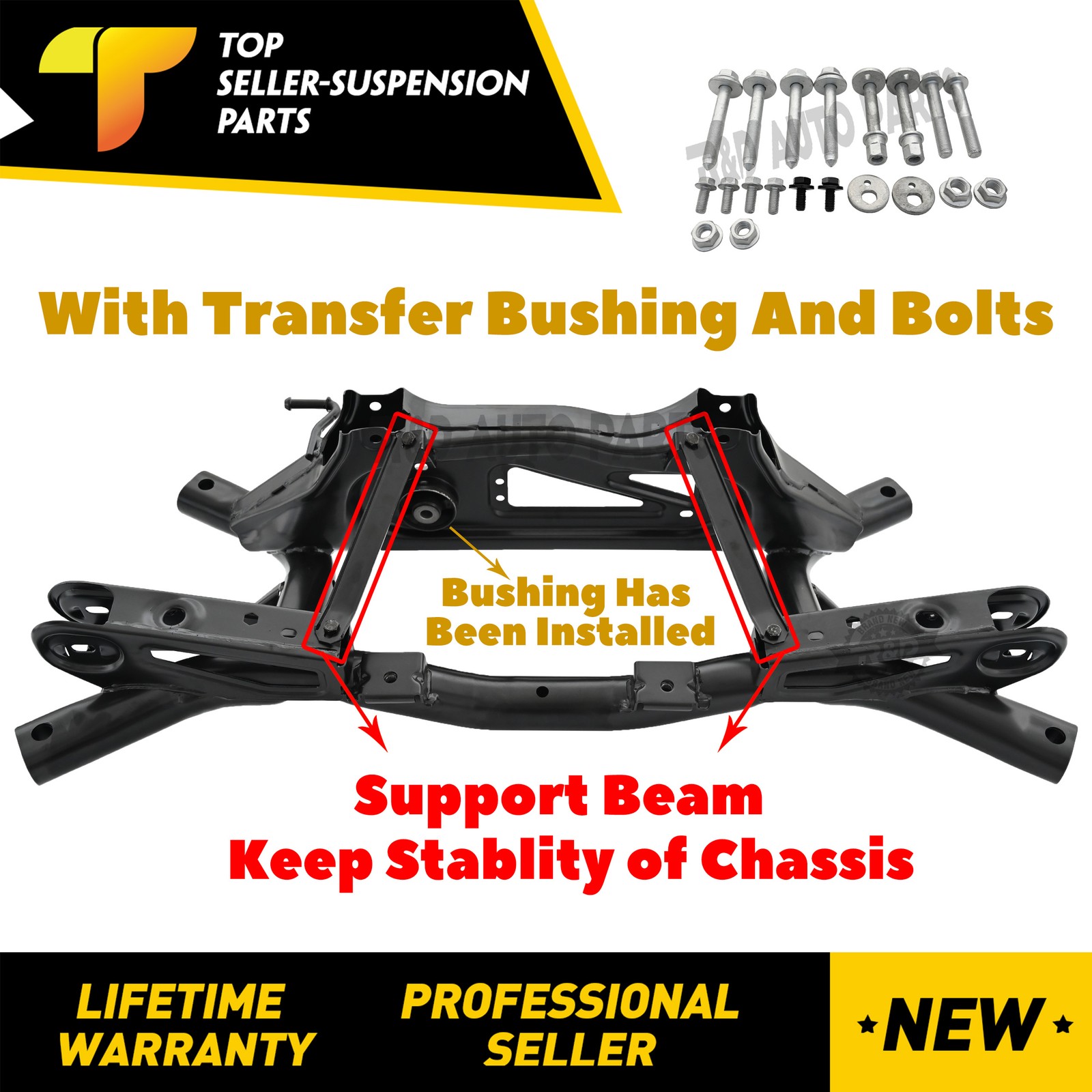Rear Crossmember AWD 4WD K Frame for Compass Patriot 07-17 Dodge Caliber 06-12
