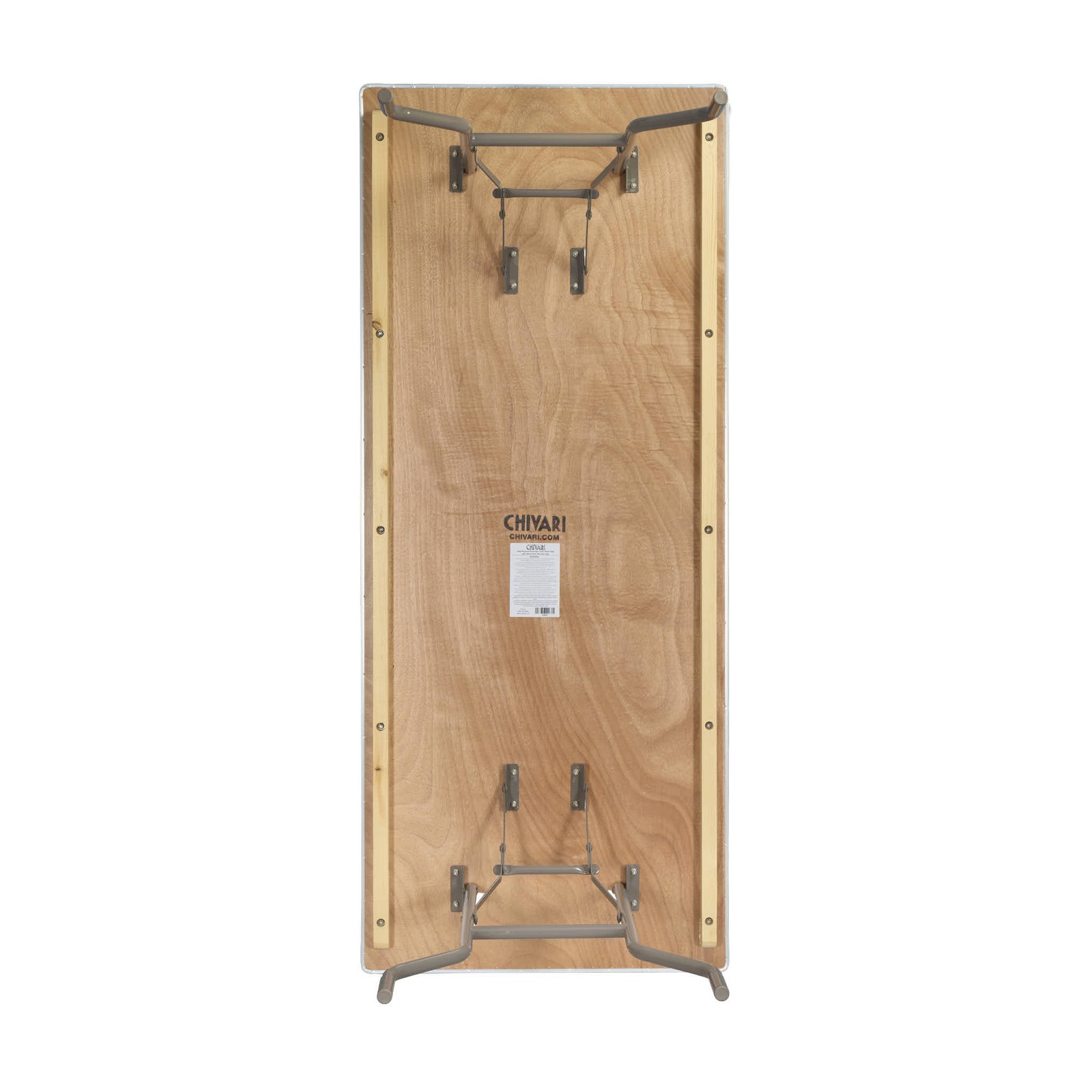 72" x 30" (6 Foot) Rectangle Plywood Folding Table by Chivari