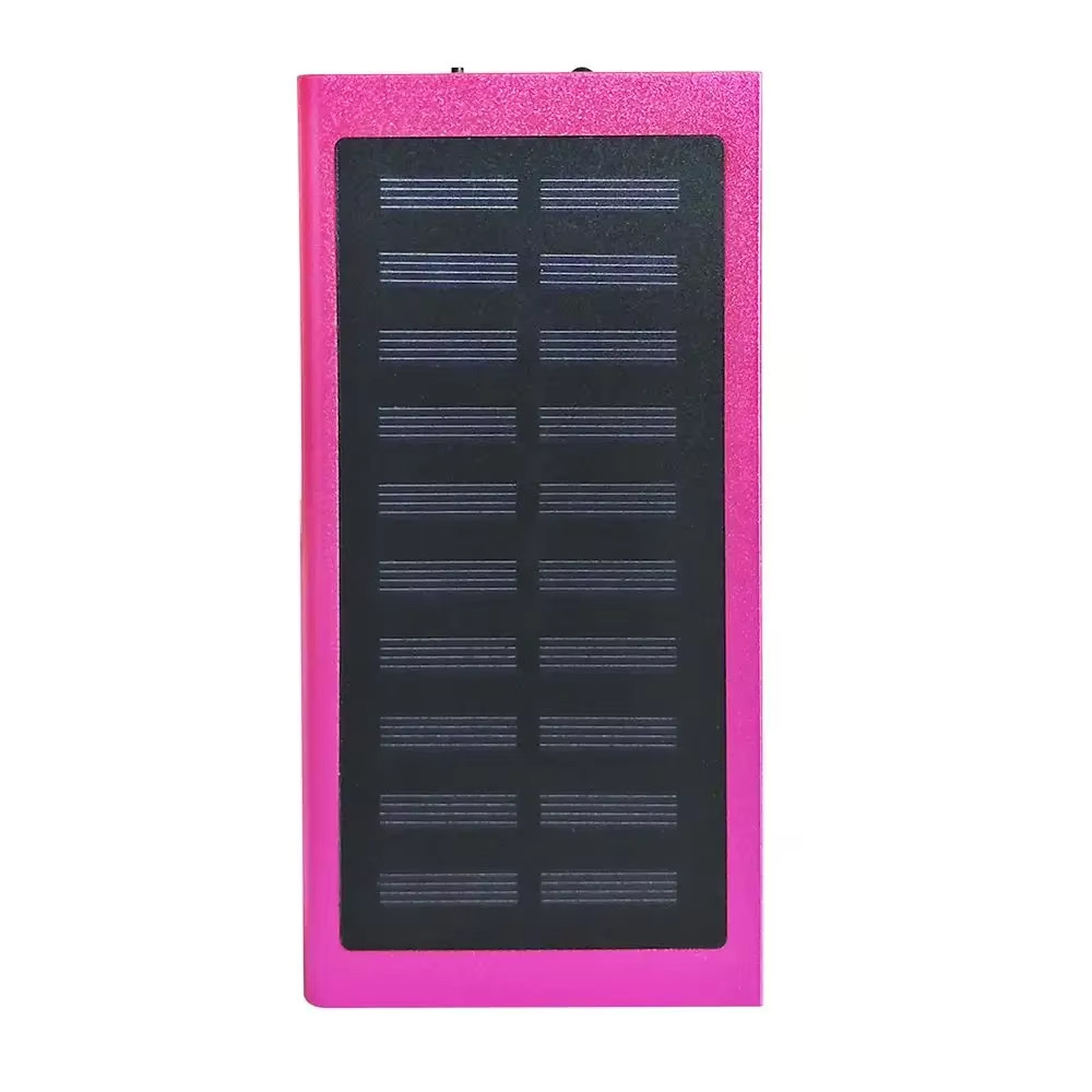 10000mAh Solar Power Bank Dual USB Portable Battery Charger for iPhone Samsung