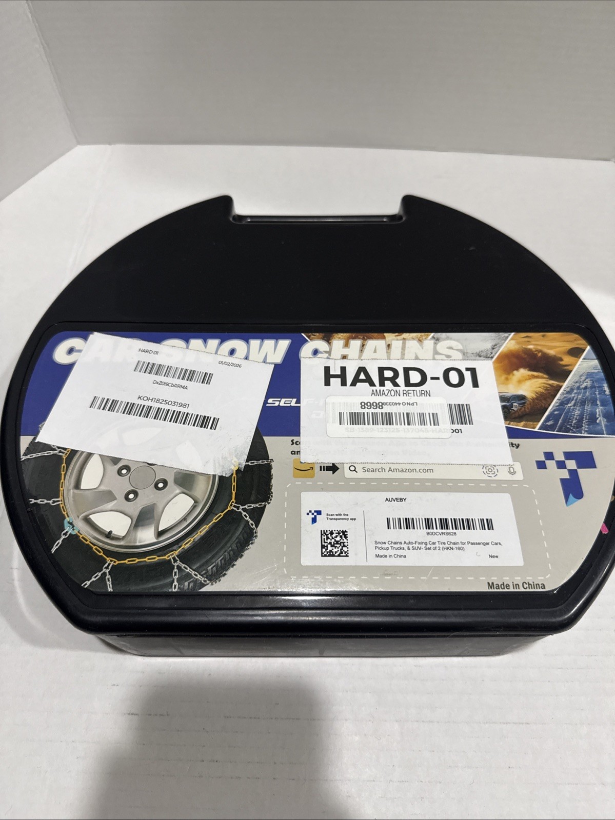 Snow-Chains Auto Fixing 1 Min Quick Fit Easy Installation Tire-Chains HKN-160