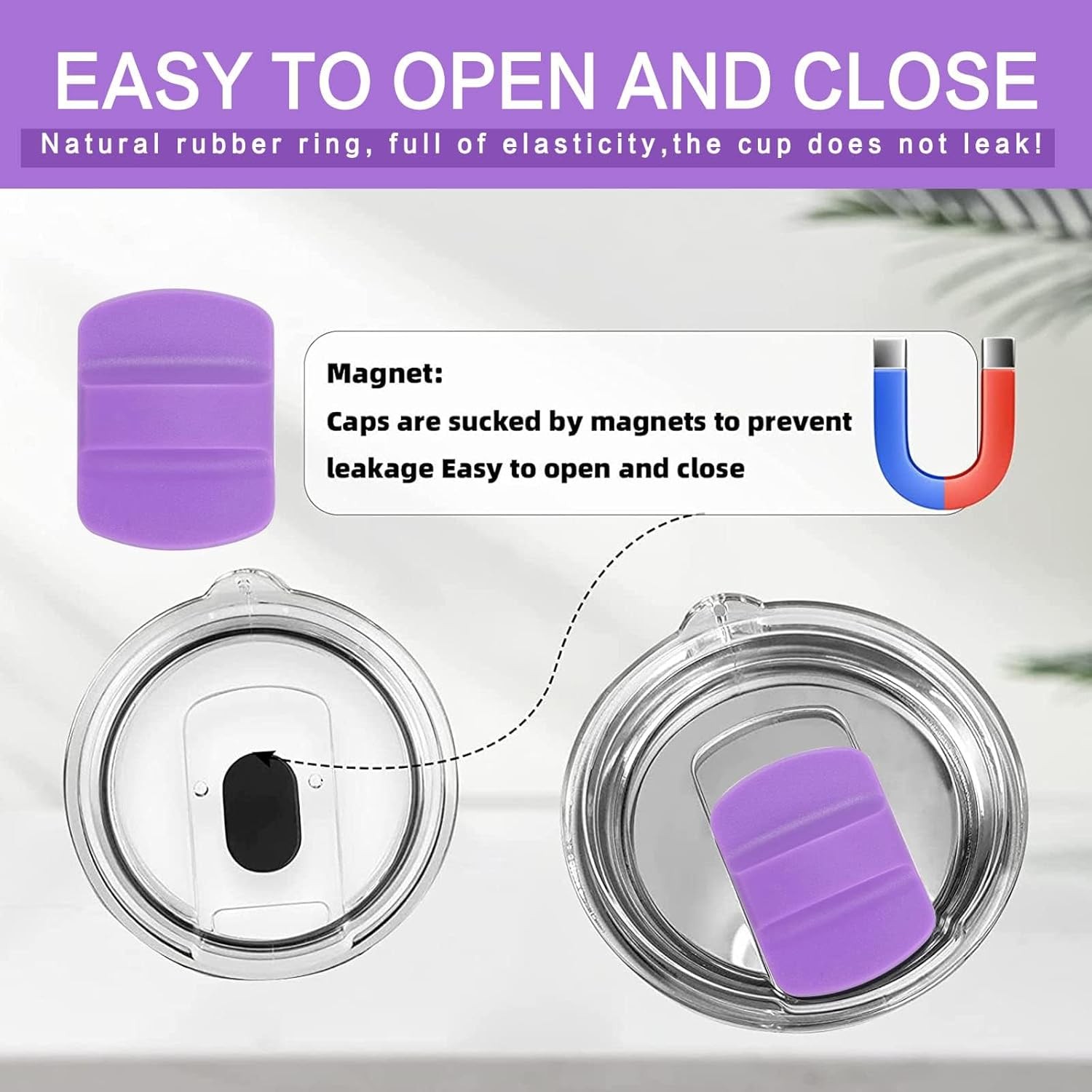 Magnetic Slider Replacement for Yeti Lids Black 10 30oz