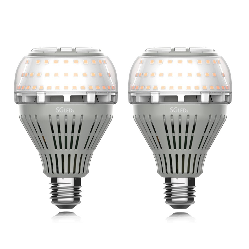 2 Pack LED Light Bulbs 22W=200W 3000lm 3000K Warm E26 Home Energy Saving Lamp