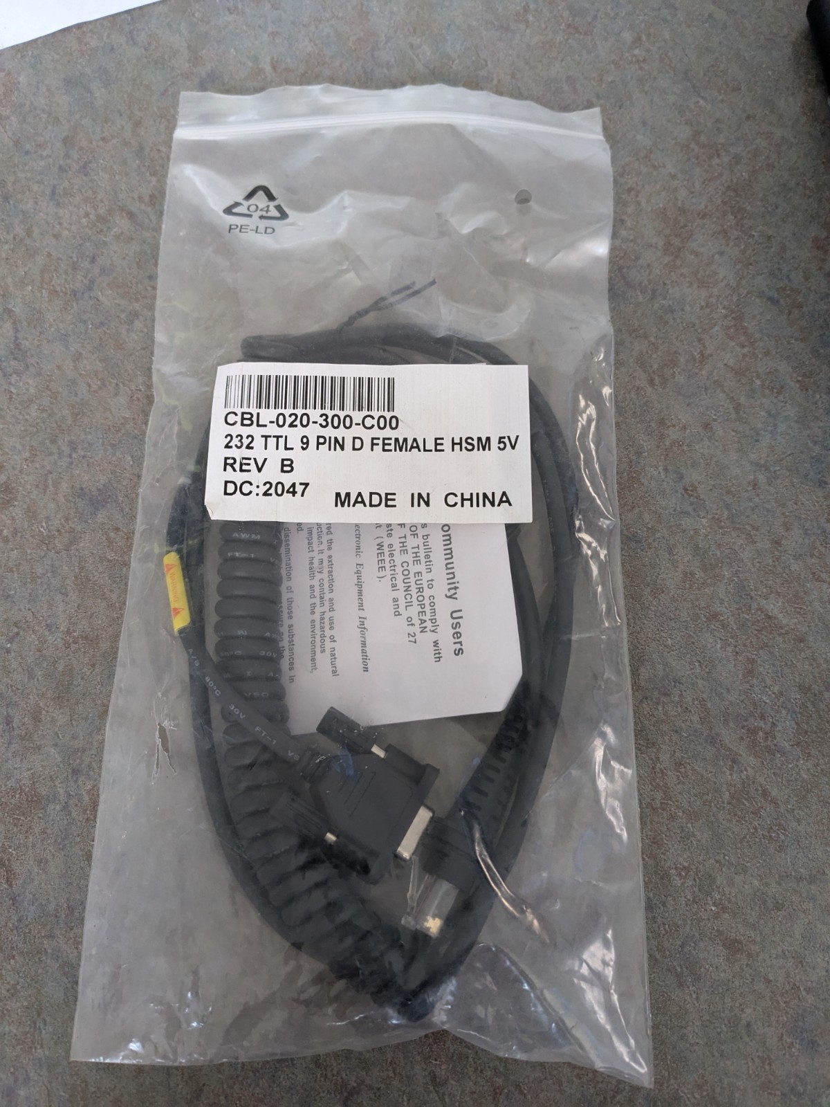 1PC NEW FOR Honeywell CBL-020-300-C00 Coiled Serial Interface Cable