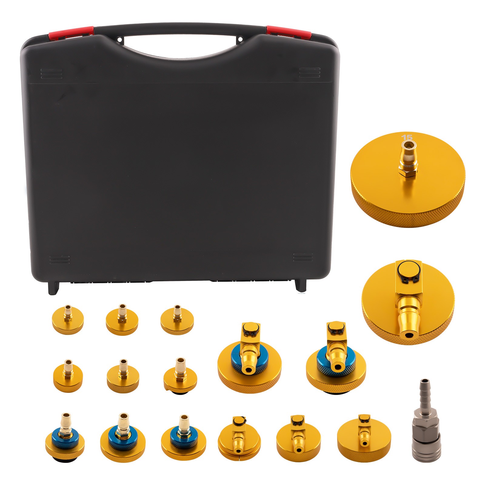 Master Cylinder Adapter Set Brake Fluid Bleeding Tool Brake Bleeder Adapter Kit