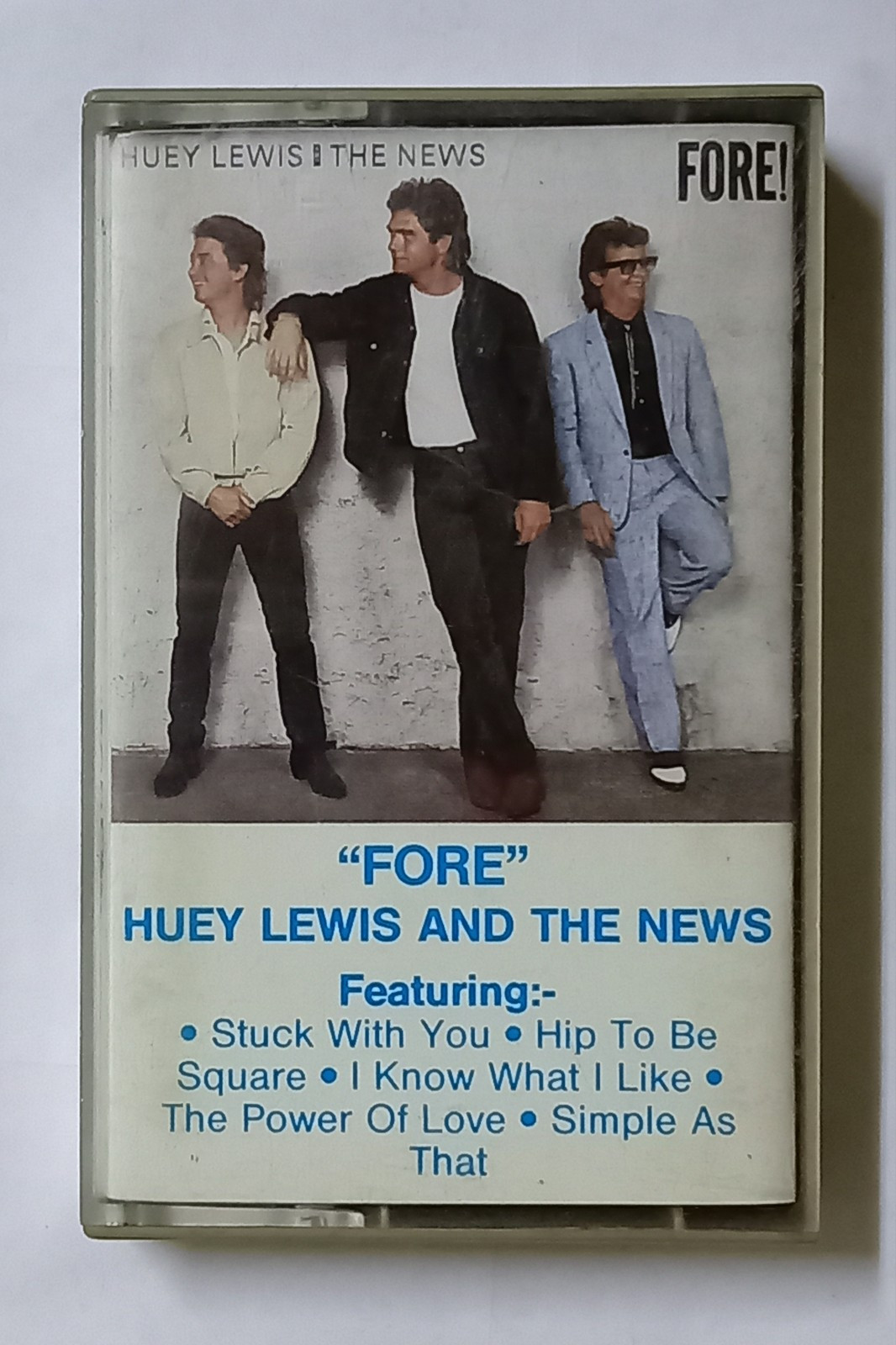 Huey Lewis And The News FORE Rare 1986 Chrysalis Records Malaysia Cassette Tape
