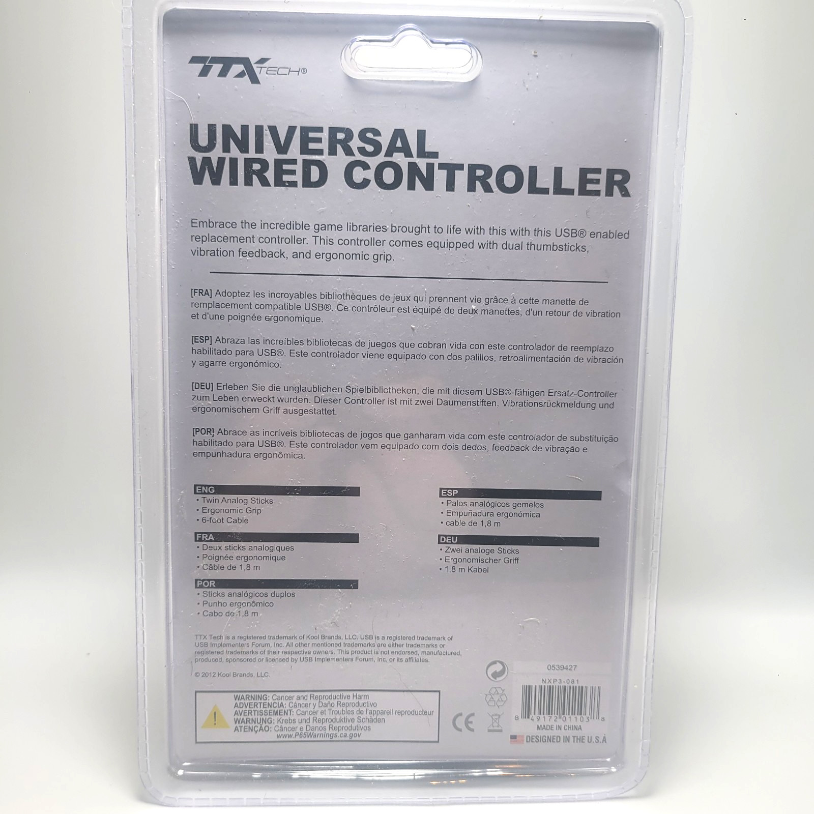PlayStation 3 Wired Controller for PS3 / PC / USB by TTX Tech - Digicamo Blue