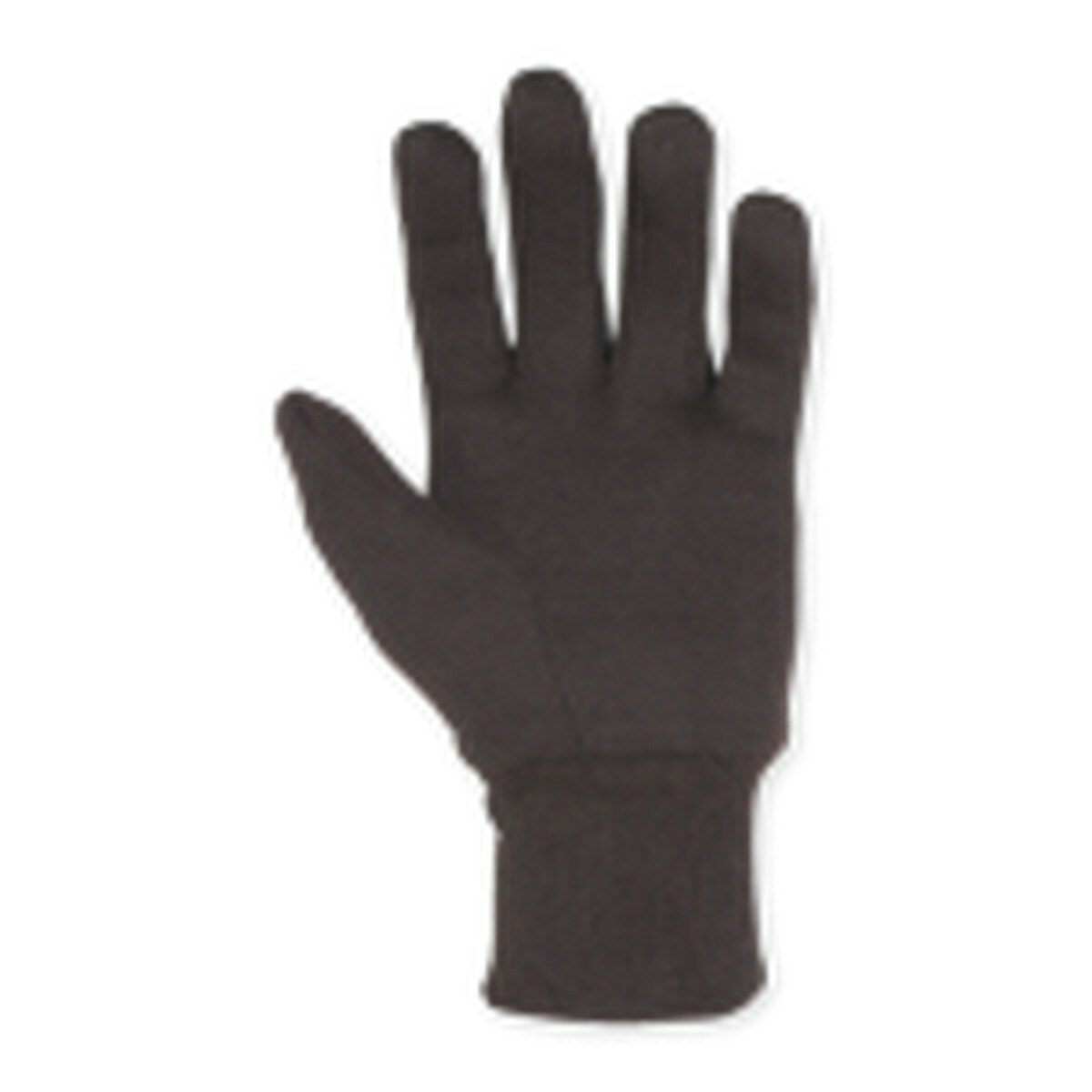 CLC 2018L COTTON BROWN JERSEY GLOVES, 12-PACK
