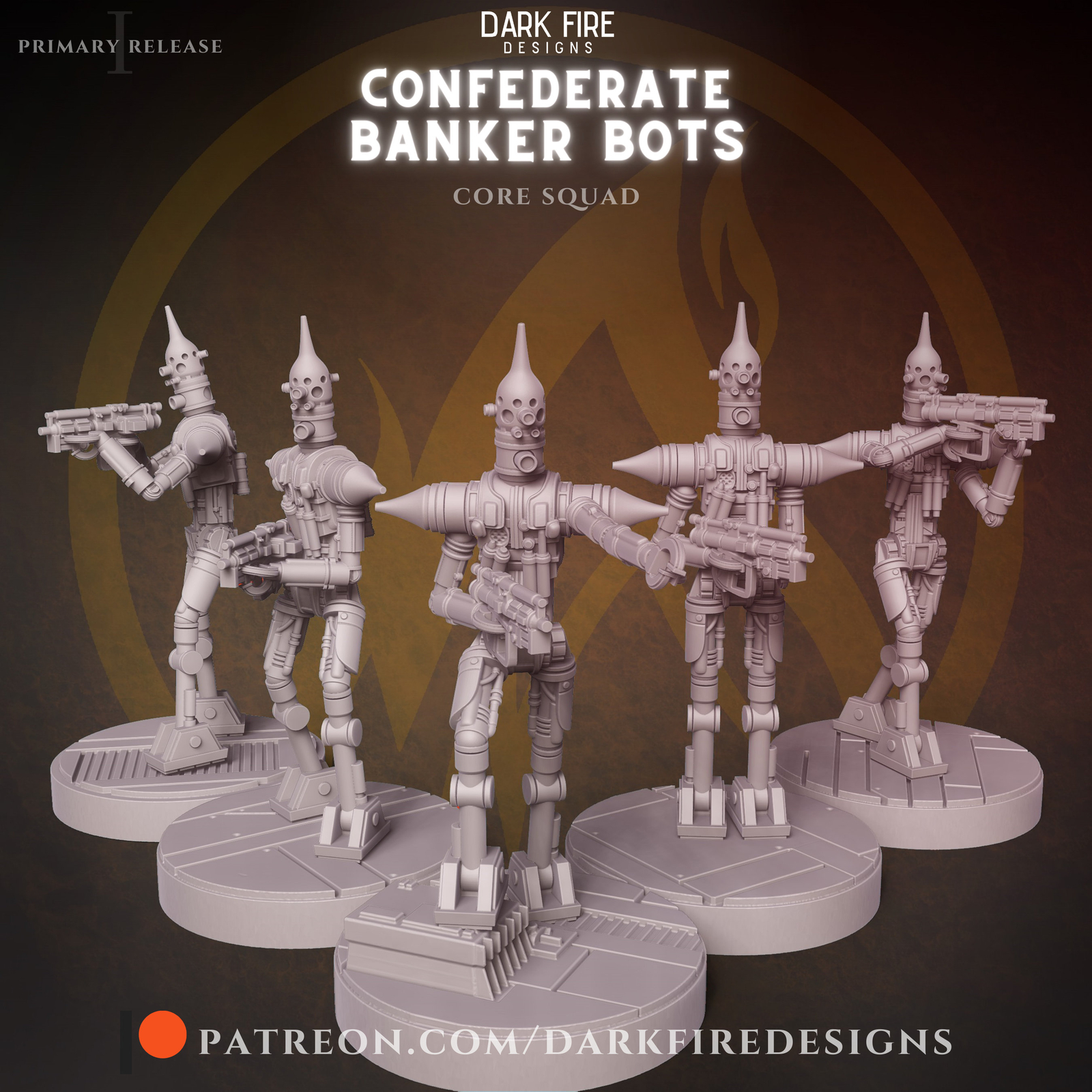 Banker Bots Squad - DARK FIRE | Legion compatible - 3D printed