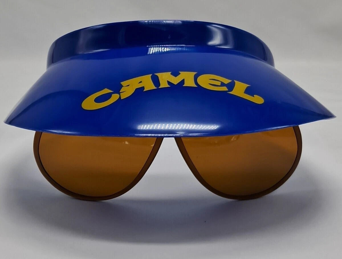 Vintage NOS Camel Cigarettes Visor Built in Sunglasses Very Unique! Collectible