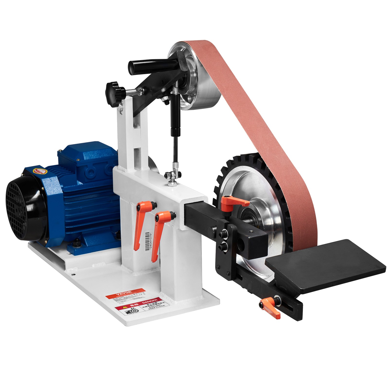 VEVOR Belt Grinder Sander 72 x 2-Inch Variable Speed with VFD 3 Grinding Moulds