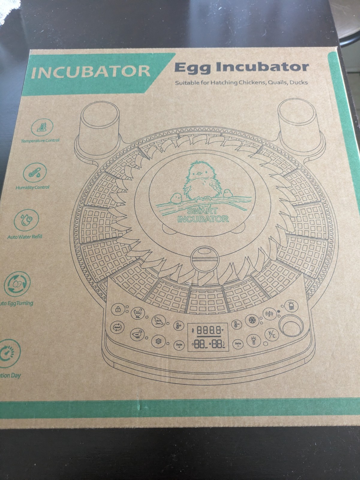 Egg Incubators for Hatching Eggs, Temperature & Humidity Control, LED Egg Candle