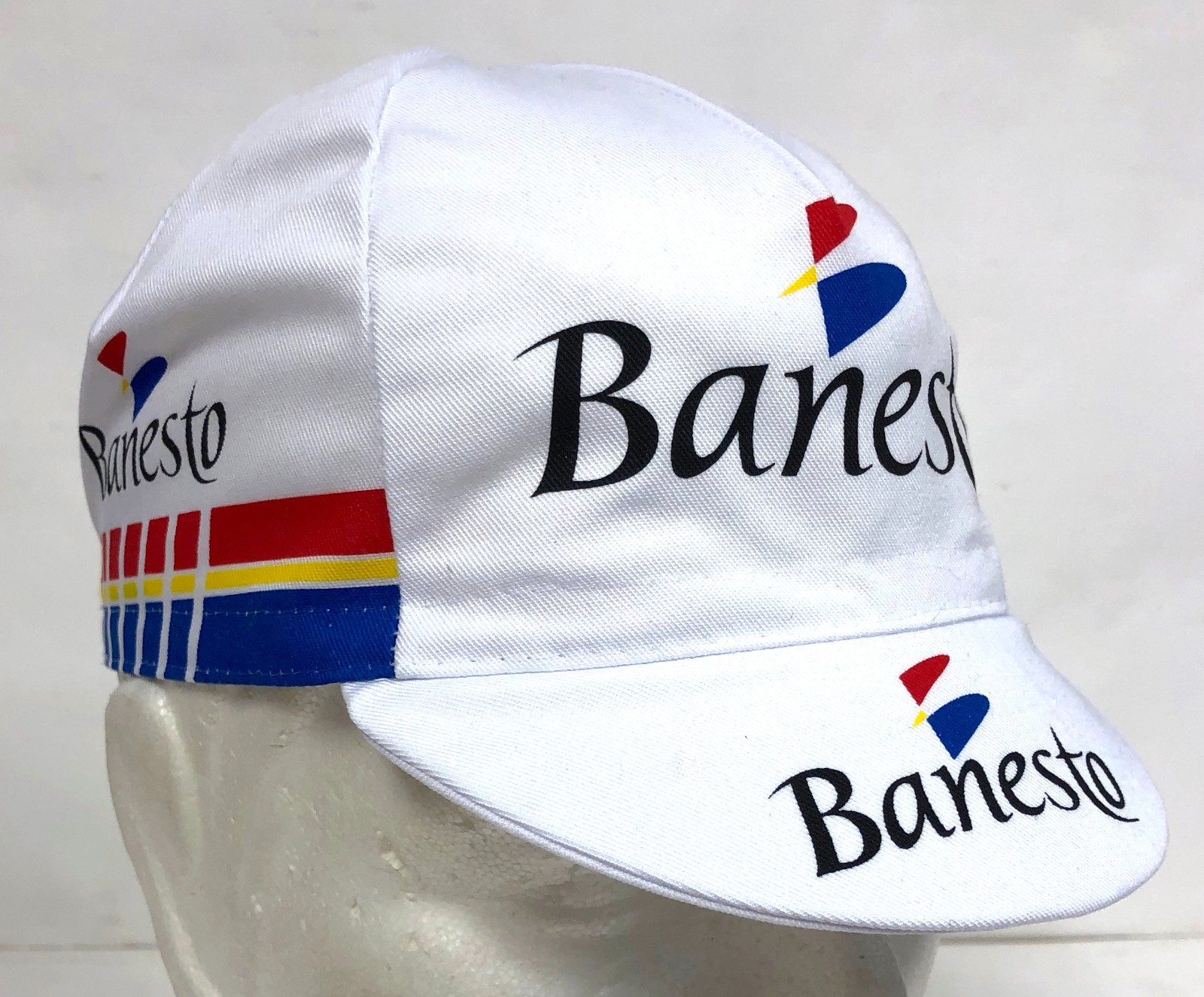 Banesto Vintage Professional Cycling Team Cap - Made in Italy by Apis