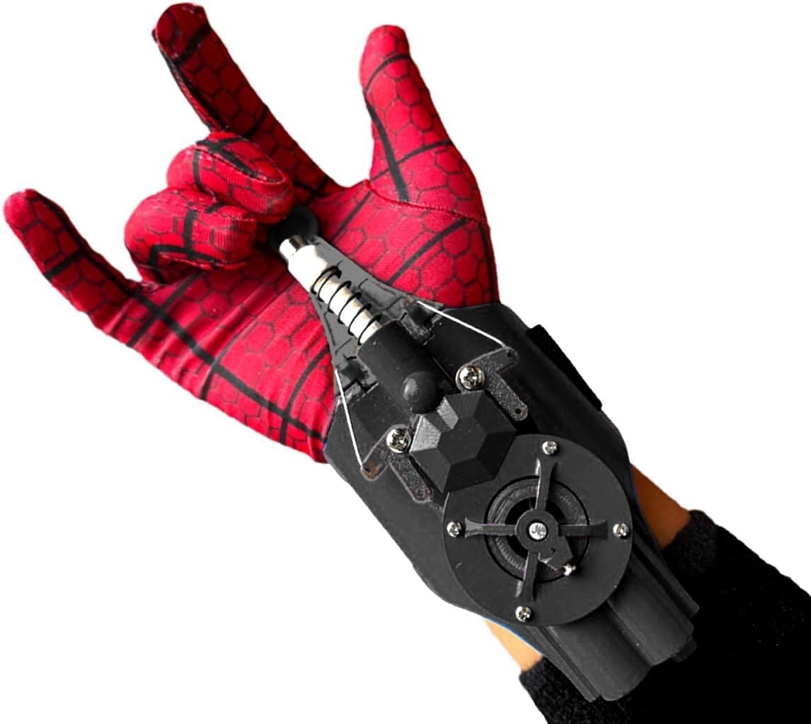 Spider Silk Launcher Web Shooters for Kids USB Rechargeable Rope Shooter Toy